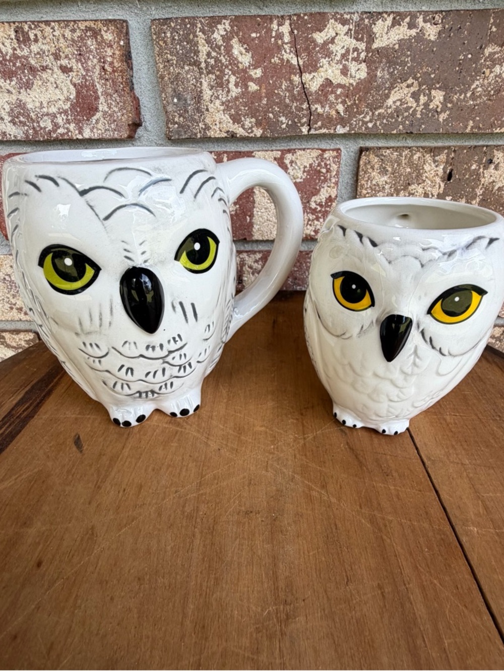 Dolomite Owl Coffee Mugs Harry Potter Bundle of Two Large & Small So cute!